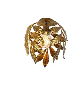 Stropni svitidla Vintage stropní svítidlo starožitné zlaté 30 cm - Linden