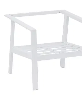 Zahradní židle a křesla Hliníkové křeslo NOVARA (bílá)