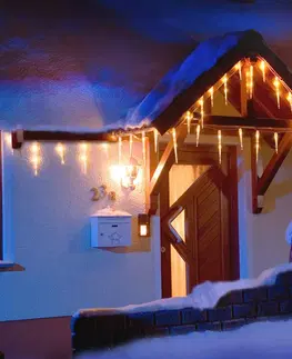 Vánoční světelné závěsy Konstsmide Christmas LED světelný závěs s 16 rampouchy, teplá bílá
