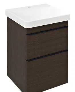 Koupelnový nábytek SAPHO SITIA umyvadlová skříňka 46,4x70x44,2cm, 2xzásuvka, borovice rustik SI050-1616