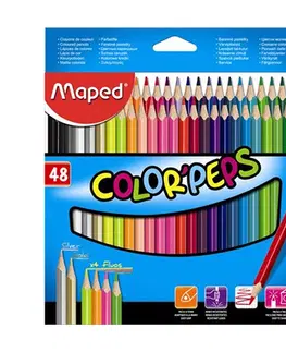 Hračky MAPED - rnPastelky trojhranné MAPED "COLOR`PEPS", 48 ks