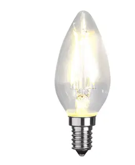 LED žárovky STAR TRADING LED svíčka žárovka E14 B35 2W 2700K filament 250lm