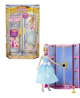 Hračky panenky MATTEL - Princess panenka s královskými šaty a doplňky - popelka