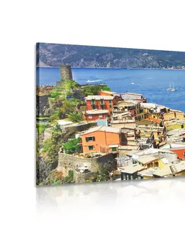 Obrazy přírody a krajiny Obraz pobřeží Itálie
