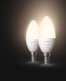 Chytré žárovky Philips Hue Philips Hue White 5,5W E14 LED svíčka set 2ks