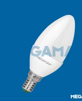 LED žárovky MEGAMAN LC0405.5 LED svíčka 5,5W E14 2800K LC0405.5/WW/E14