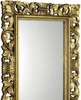 Koupelnová zrcadla SAPHO SCULE zrcadlo ve vyřezávaném rámu 80x120cm, zlatá IN316