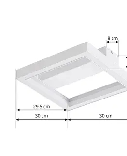 Inteligentní stropní svítidla Lucande Stropní svítidlo Lucande Smart LED Tjado, bílé, 30 cm