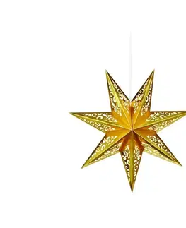 Vánoční osvětlení Markslöjd 702830 - Vánoční dekorace SATURNUS 1xE14/25W/230V pr. 45 cm zlatá 