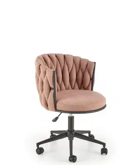 Kancelářské židle HALMAR Kancelářské křeslo TALON růžové