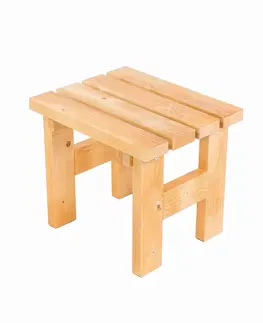 Zahradní židle a křesla DEOKORK Masivní dřevěná zahradní stolička TEA 03 o síle 38 mm