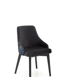 Židle HALMAR Židle ENDO 57 cm černá/vícebarevná