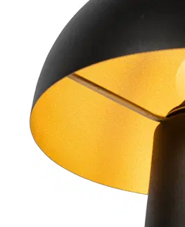 Venkovni stojaci lampy Venkovní stojací lampa černá 65 cm včetně LED - Mushroom