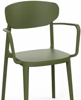 Jídelní sety Jídelní židle MARE ARMCHAIR Rojaplast Zelená