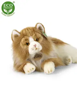 Hračky RAPPA - Plyšová kočka perská dvojbarevná 25 cm ECO-FRIENDLY