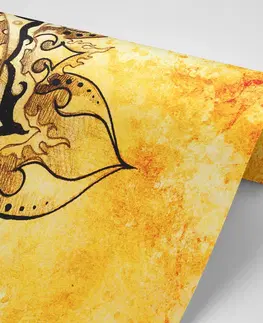 Samolepící tapety Samolepící tapeta Mandala s vintage nádechem