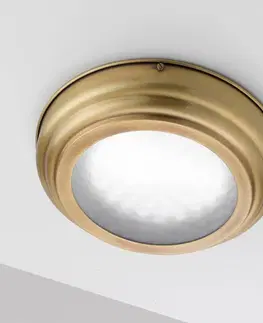 Stropní svítidla Cremasco LED stropní svítidlo Scirocco 30cm, mosaz