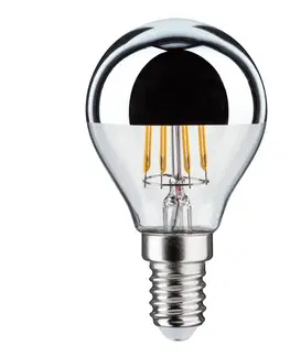 Stmívatelné LED žárovky Paulmann LED žárovka E14 827 hlava zrcadlo stříbrná 4,8W stmívatelná