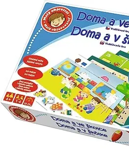 Hračky společenské hry TREFL - Edukační hra Malý objevitel Doma a ve školce