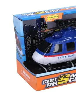 Hračky WIKY - Vrtulník policie s efekty 18 cm
