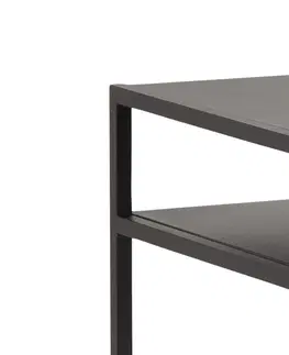 Psací stoly Dkton Designový psací stůl Layton černý