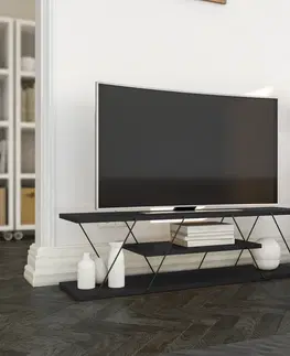Televizní stolky Televizní stolek CANAZ antracit šedá