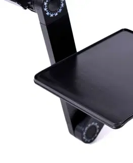 Jídelní stoly TZB Stolní chladicí stojan pro notebook černý