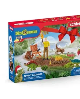 Dřevěné hračky Schleich 98644 Adventní kalendář 2022, Dinosauři