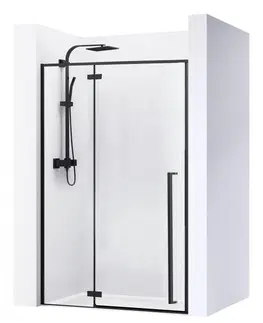 Sprchové kouty REA Sprchové dveře FARGO BLACK MAT 120 cm