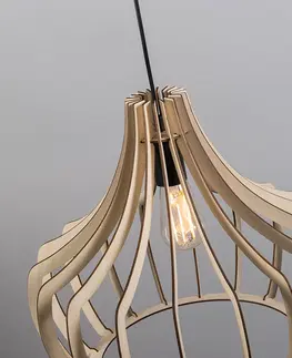Zavesna svitidla Designová závěsná lampa dřevo - Twan