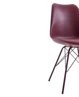 Židle Jídelní židle 4 ks IKAROS Dekorhome Hnědá