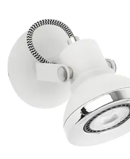 Bodová světla FARO BARCELONA Nástěnný reflektor Ring s LED v bílé