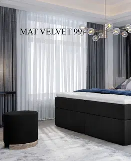 Postele Čalouněná postel VIVRE Boxsprings 180 x 200 cm Mat Velvet 99