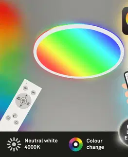 Chytré osvětlení BRILONER B smart RGB/W-svítidlo LED panel, pr. 42 cm, 22 W, 2700 lm, bílé BRILO 7494-016