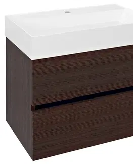 Koupelnový nábytek SAPHO ODETTA umyvadlová skříňka 67x50x43,5cm, borovice rustik DT070-1616