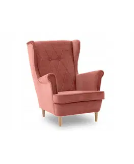 Židle Růžové křeslo ve skandinávském stylu