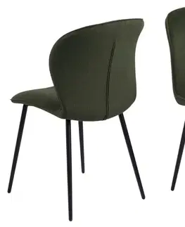 Židle Actona Jídelní židle Evelyn olivově zelená