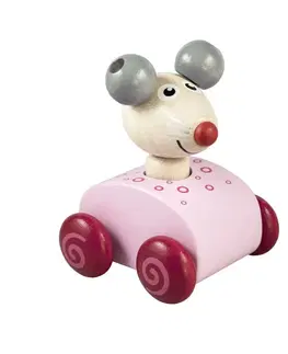 Hračky DETOA - Pískací myš růžová