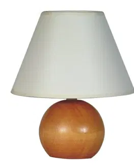 Lampy Stolní lampa Sandria 82469 dřevo-koule střední dřevo