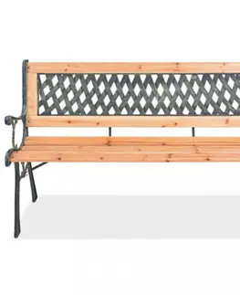 Zahradní lavice Zahradní lavice 122 cm dřevěná