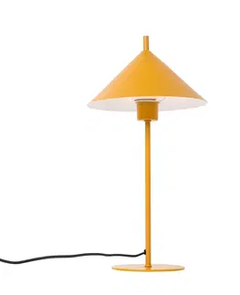 Stolni lampy Designová stolní lampa žlutá - Triangolo