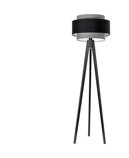 Lampy  Stojací lampa 1xE27/60W/230V šedá 