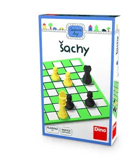 Hračky společenské hry DINO - ŠACHY Cestovní hra