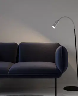Stojací lampy Top Light Neo! Floor LED stojací lampa dim hliník/stříbrná