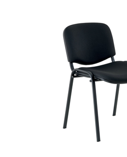 Kancelářské židle Stohovatelná židle AMITIN, černá