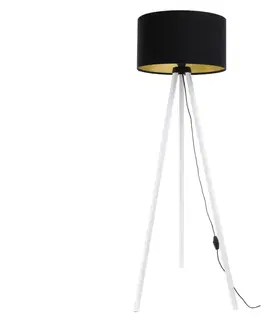Lampy  Stojací lampa STANDART 1xE27/60W/230V černá/bílá 