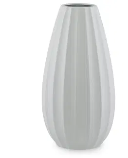 Dekorativní vázy AmeliaHome Váza Cob 18x33,5cm šedá, velikost 18x18x33,5