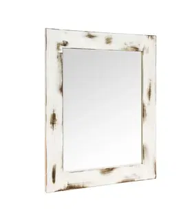 Luxusní a designová zrcadla Estila Jedinečné zrcadlo BLANC z masivu 110x90