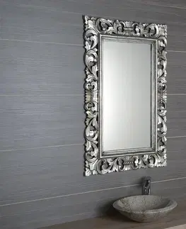Koupelnová zrcadla SAPHO SCULE zrcadlo ve vyřezávaném rámu 80x120cm, stříbrná IN308