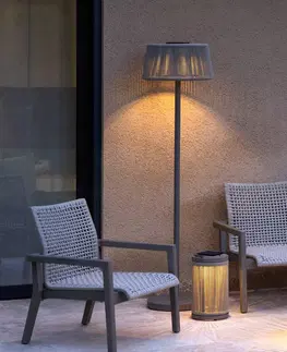 Solární světla Les Jardins LED solární stojací lampa Rop&Strip, výškově nastavitelná, 500 lm